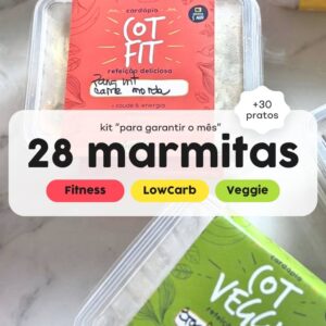 Chefcot - Kit 28 marmitas "para garantir o mês"